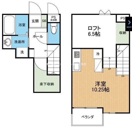 グランツ壷川の物件間取画像